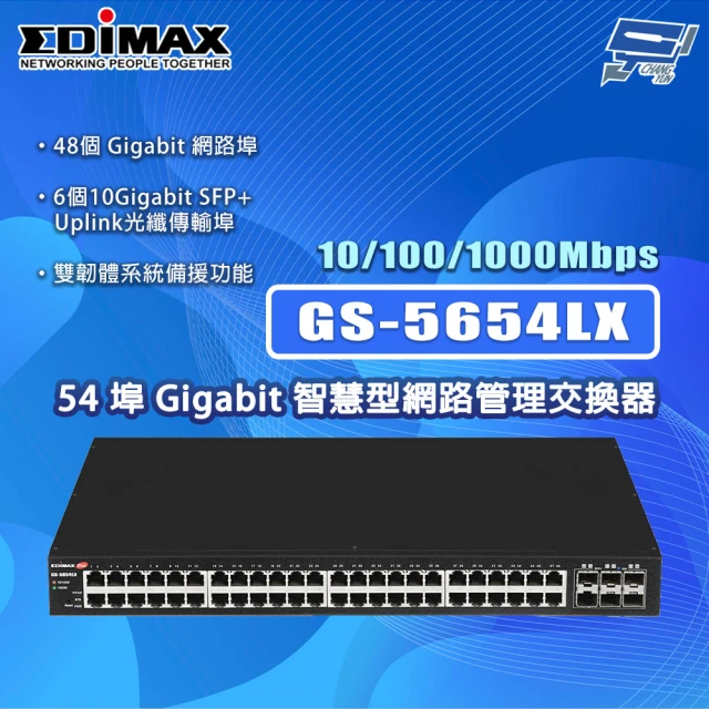 CHANG YUN 昌運 EDIMAX 訊舟 GS-5654LX 54埠 Gigabit 智慧型網路管理交換器