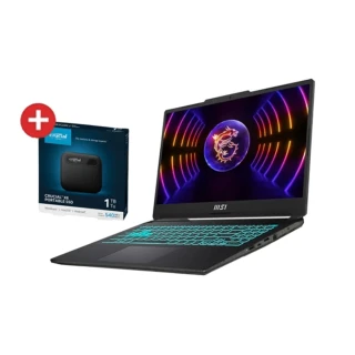 1T外接硬碟組★【MSI 】15.6吋i7 RTX4060-8G 電競筆電(Cyborg 15/i7-13620H/16G/512G SSD/W11/831TW)