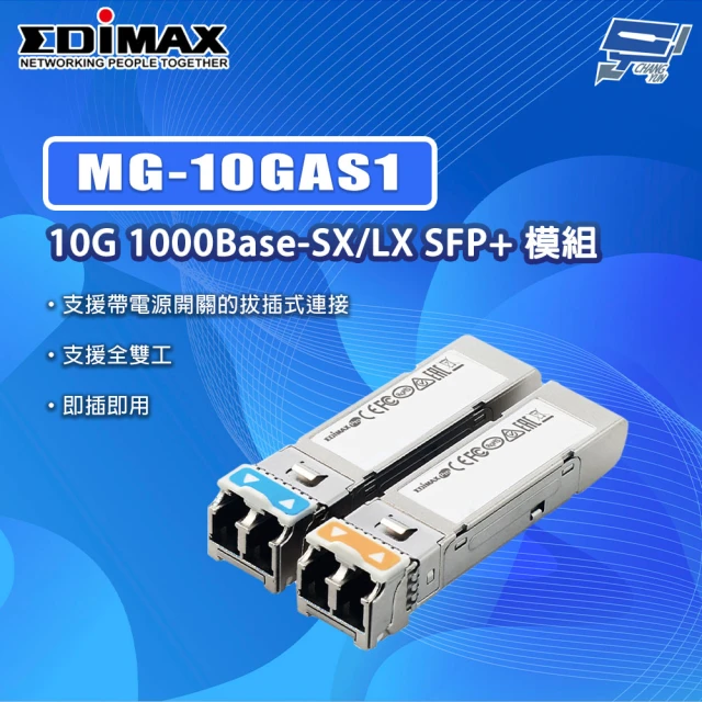 CHANG YUN 昌運 EDIMAX 訊舟 MG-10G 10GBase-SX LX SFP+ 光纖模組