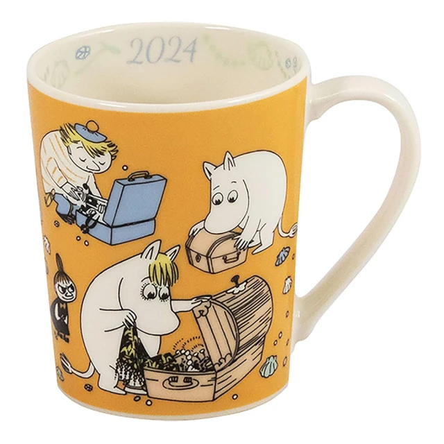 yamaka 日本製 Moomin 嚕嚕米 2024年紀念款 陶瓷馬克杯 350ml 尋找寶物(餐具雜貨)