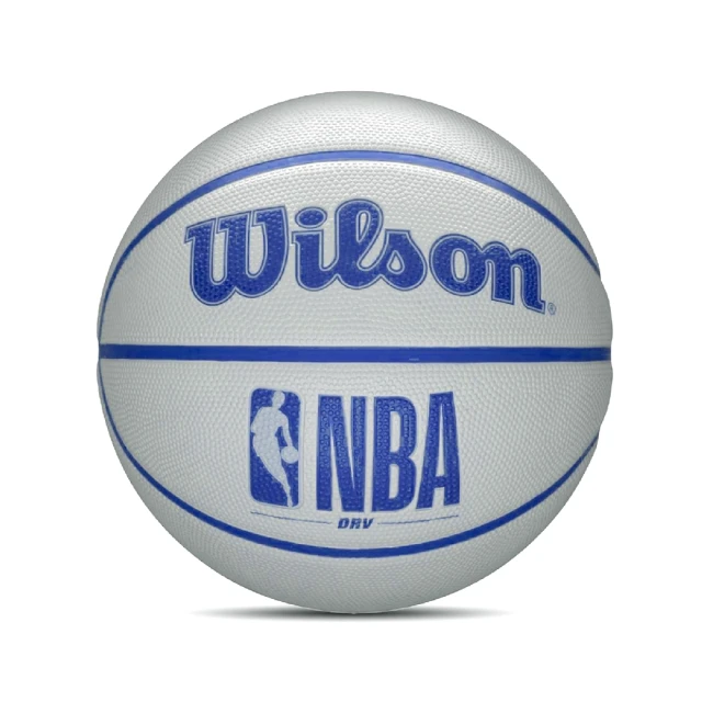 WILSON 籃球 NBA DRV 標準7號球 灰 藍 室內球 室外球 威爾森(WTB9302XB07)