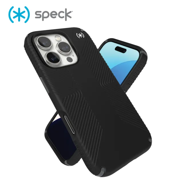 【Speck】iPhone 16 Pro 6.3吋 Presidio2 Grip MagSafe磁吸防手滑防摔殼(iPhone 16 保護殼)