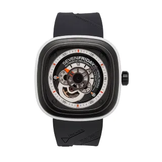 【SEVENFRIDAY】P系列 經典灰色簍空機械錶/47mm(P3/03)