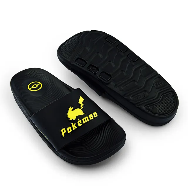 【童鞋城堡】童鞋 中大童 輕量拖鞋 寶可夢(PA1943-白/黑)