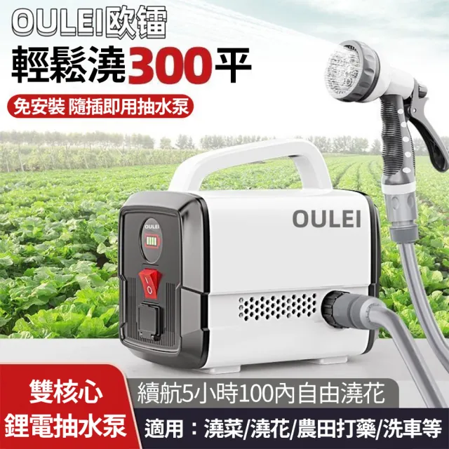 鋰電抽水泵 電動農用澆水機 充電式抽水機 超長續航 戶外灌溉澆菜機(抽水泵 澆水機 抽水機 澆菜機)