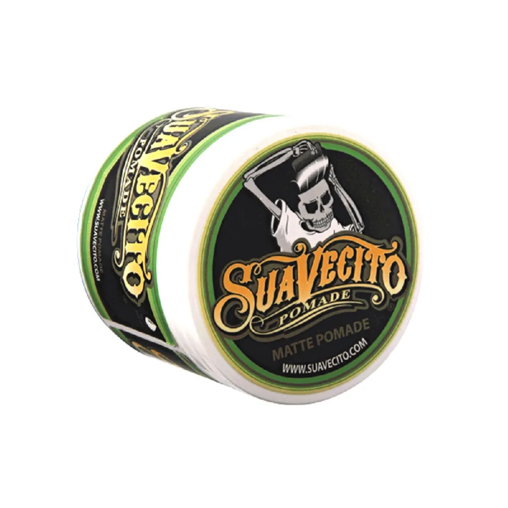 【Suavecito 骷髏頭】Matte美國古龍水無光澤水洗式髮油(4oz/113g)