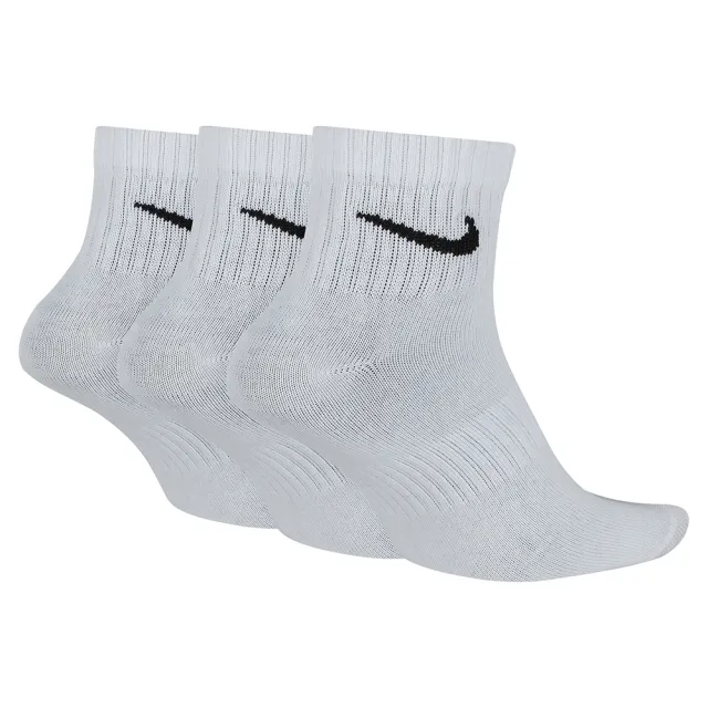 【NIKE 耐吉】襪子 過踝襪 短襪 運動襪 訓練襪 3雙組 U NK ED LTWT ANKLE 132 白 SX7677-100