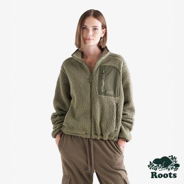 Roots Roots女裝- ALTA SHEARLING FLEECE 夾克(綠色)