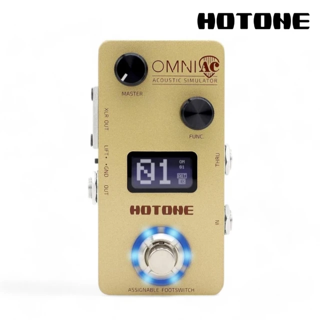 HOTONE 創造音色靈感 木吉他模擬效果器／Omni AC OMP-5(OMP5 單顆 綜效 綜合效果器 Pedal 音箱模擬)