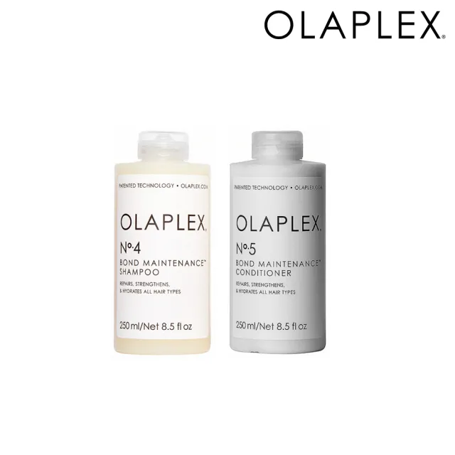 【OLAPLEX 歐啦】4號+5號洗護髮超值組(洗髮乳/潤髮乳/溫和水潤/光滑亮澤)