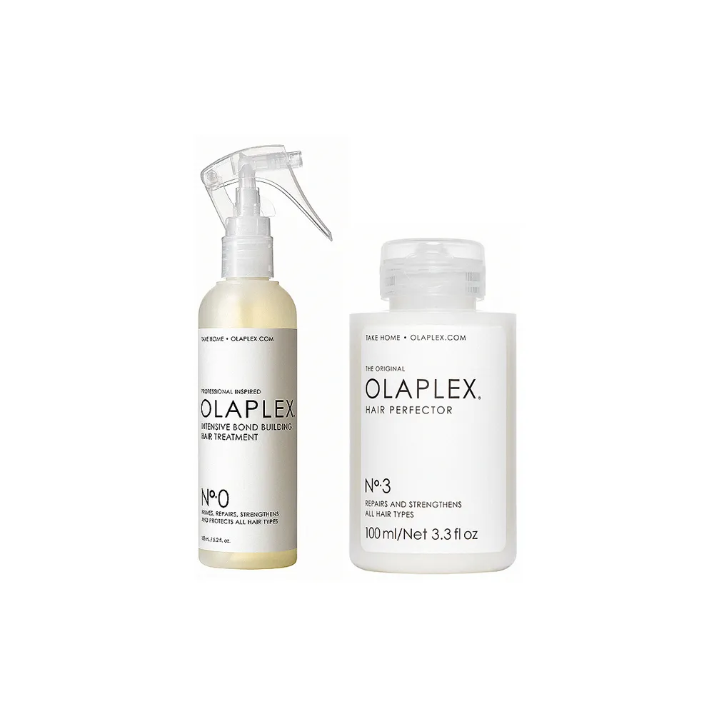 【OLAPLEX 歐啦】0號+3號養護髮超值組(洗前護理/前導液/護髮素/結構還原))