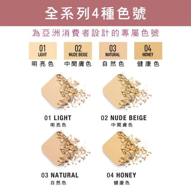 【MAYBELLINE 媚比琳】清透嫩全效8合1粉餅升級版(3入組)