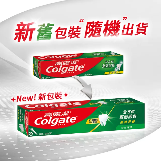 【Colgate 高露潔】特涼薄荷牙膏200gX8入(全齒防護/口氣清新)