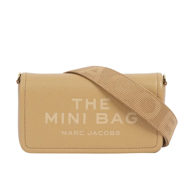 【MARC JACOBS 馬克賈伯】粒面皮革迷你斜背包WOC/手拿包(駝色)