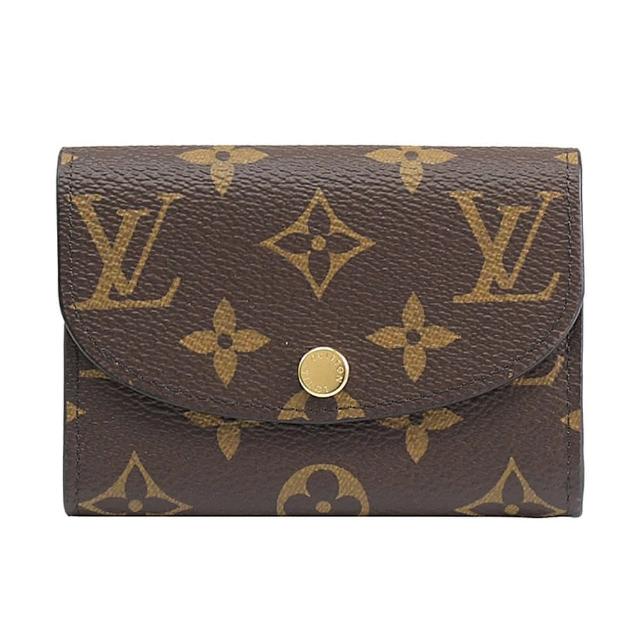 【Louis Vuitton 路易威登】M62361 Rosalie 新版經典花紋信用卡零錢包(現貨)