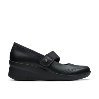 【Clarks】女鞋 Suttyn May 魔鬼氈設計瑪麗珍楔型鞋(CLF80134D)