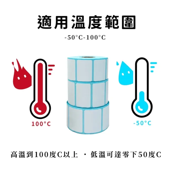 【CLEAN 克林】10捲裝 感熱標籤貼紙 40x30mm 1000張/捲(熱感應貼紙 POS感熱貼紙 餐廳 咖啡店 手搖飲料)