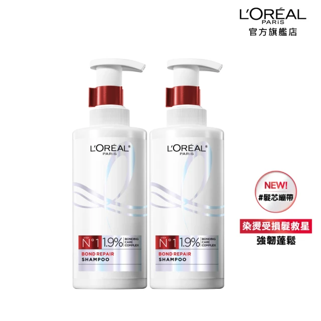 LOREAL Paris 巴黎萊雅LOREAL Paris 巴黎萊雅 髮芯修護強化洗髮露440ml_2入組