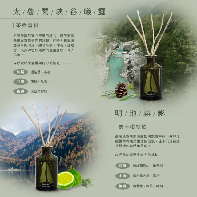 【mo select】植萃精油天然柳枝擴香任選2入超值組 180ml(聖誕禮物/交換禮物/居家香氛/精油擴香/精美禮物)