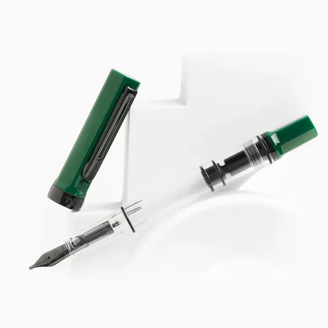 【TWSBI 三文堂】ECO 墨綠黑鈦 活塞吸墨式鋼筆(ECO)