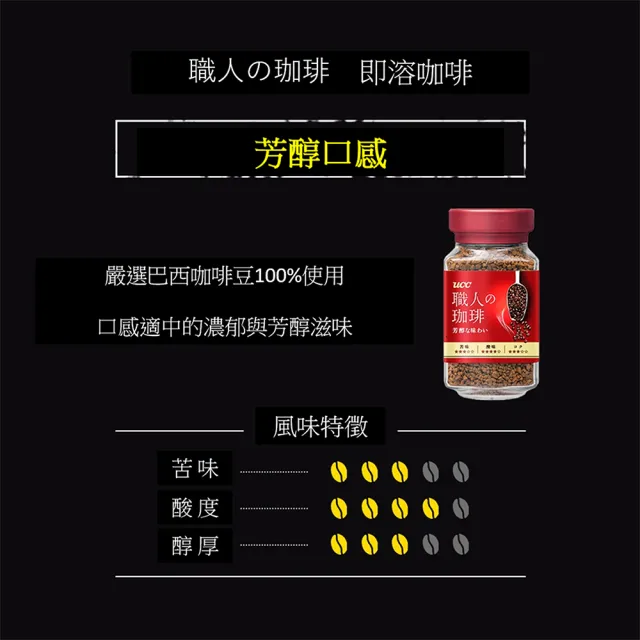 【UCC】117/114/芳醇即溶咖啡90gx12罐/箱