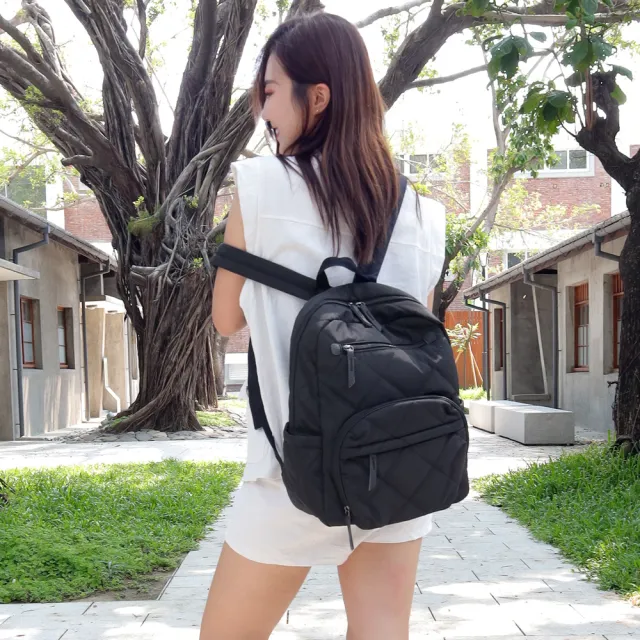 【Catsbag】CAMOUFLAGE BLACK 16809 極輕量空氣後背包 媽媽包(#後背包 #側肩包 #媽媽包)