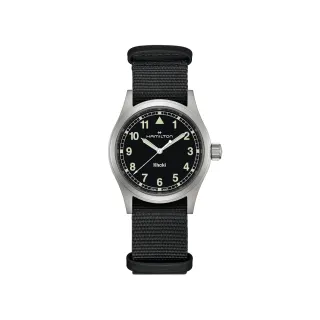 【HAMILTON 漢米爾頓】卡其陸戰 Quartz 石英腕錶 38mm(石英 中性 尼龍帶 H69401430)