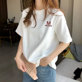 【LEEHER】寬版/t恤/純棉短袖/圓領上衣/笑臉上衣/打底衫/寬版T恤/美式上衣/上衣/女生上衣