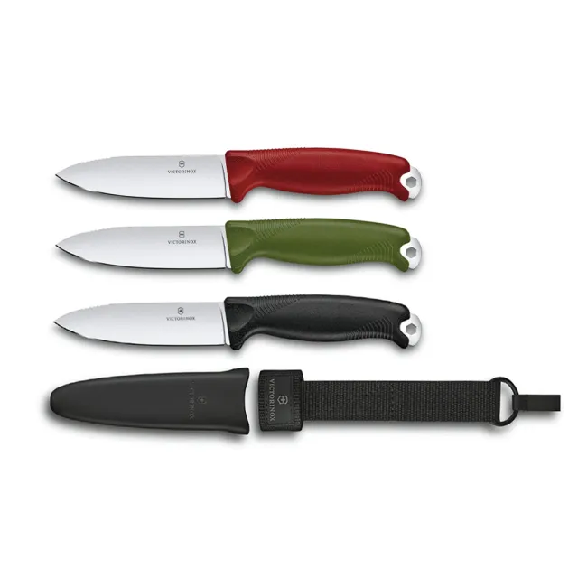 【VICTORINOX 瑞士維氏】VENTURE 戶外專業直刀 紅/黑/綠(3.0902/3.0902.3/3.0902.4)