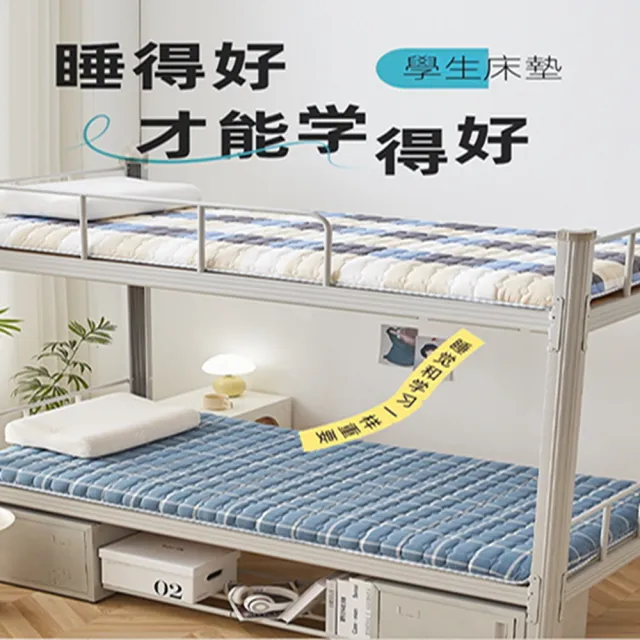 【拉夏貝爾家紡】床墊 軟墊 乳膠床墊 冬夏兩用 雙面床墊 單人床墊 宿舍床墊(厚6.5cm 120*200cm 預購15天)