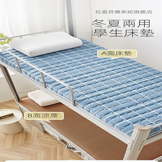 【拉夏貝爾家紡】床墊 軟墊 乳膠床墊 冬夏兩用 雙面床墊 單人床墊 宿舍床墊(厚6.5cm 120*200cm 預購15天)