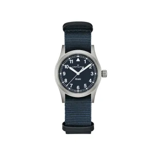 【HAMILTON 漢米爾頓】卡其陸戰 Quartz 石英腕錶 33mm(石英 中性 尼龍帶 H69301940)