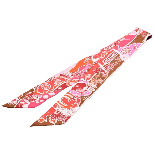 Hermes 愛馬仕 Ex-Libris 刺繡Twilly絲