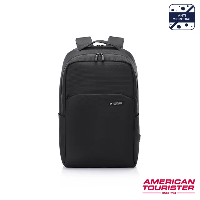 【AMERICAN TOURISTER 美國旅行者】Rubio 抗菌簡約雙隔層筆電後背包15.6吋(多色可選)