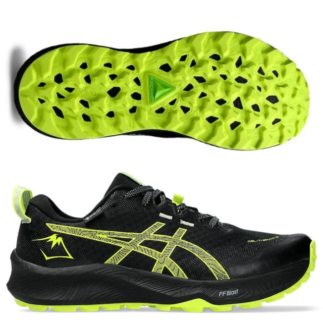 asics 亞瑟士 GEL-TRABUCO 12 GTX 男款 防水 慢跑鞋 一般楦(1011B801-003 黑 黃 亞瑟膠 GORE-TEX)