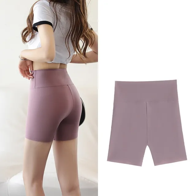 【巴黎精品】現貨+預購 鯊魚褲休閒短褲(收腹三分高腰素面女褲子8色a1hk35)
