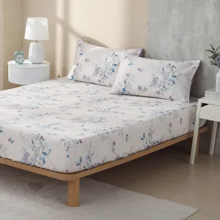 【HongYew 鴻宇】300織美國棉 床包枕套組-羅安思(雙人加大)