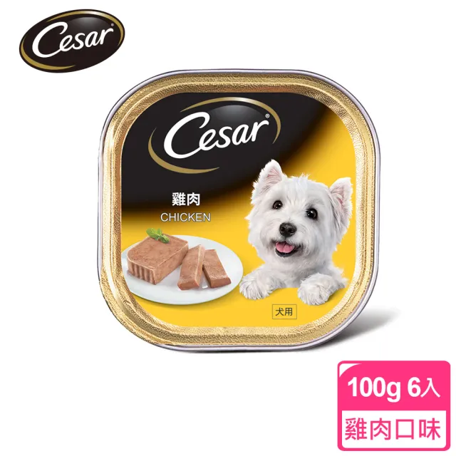 【Cesar西莎】經典風味餐盒 100g*24入 寵物/狗罐頭/狗食(任選)