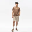 【JEEP】男裝 簡約百搭酷感印刷純棉短袖T恤(咖啡色)