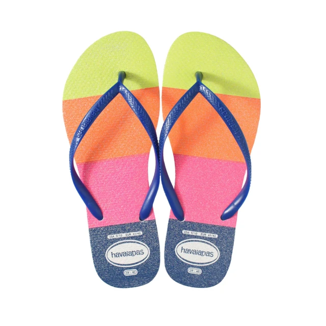 havaianas 哈瓦仕 SLIM NEON GLOW 白 彩色霓虹系列(型號：00033 巴西集品)