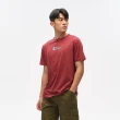 【JEEP】男裝 夏日風情純棉短袖T恤(紅色)