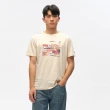 【JEEP】男裝 熱帶叢林純棉短袖T恤(米色)
