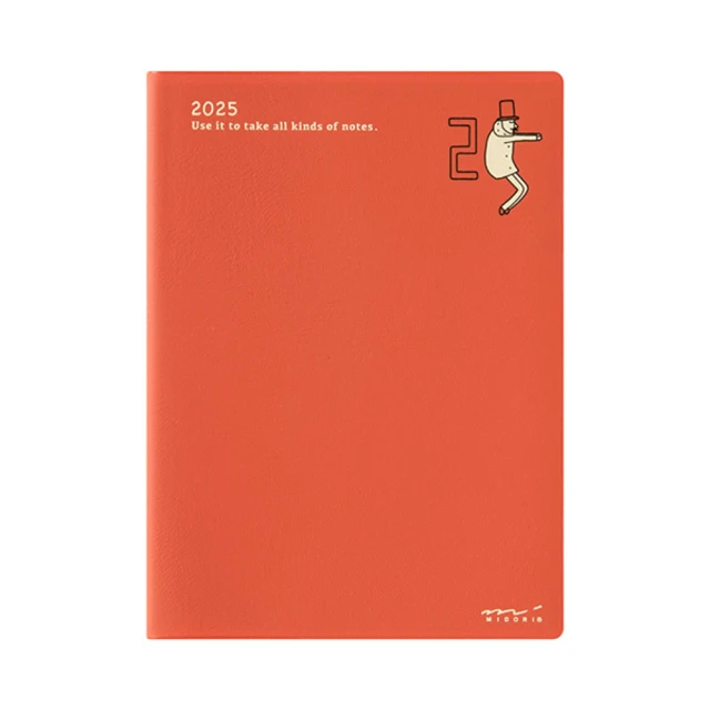 MIDORI 《2025 Pocket Diary 手帳 - 歐吉桑》A6 月間