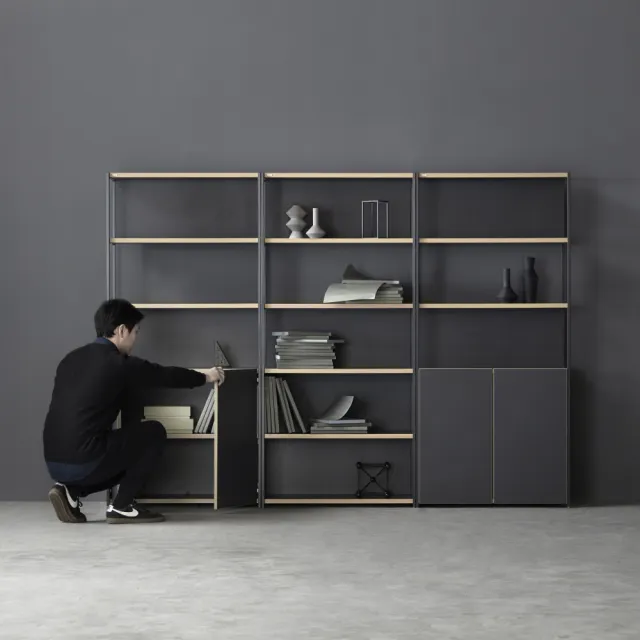 【DESKER】BOOKCASE 韓國設計監製 800型 五層書櫃 收納型 80*32*174cm(書櫃/收納櫃/置物櫃/專人組裝)