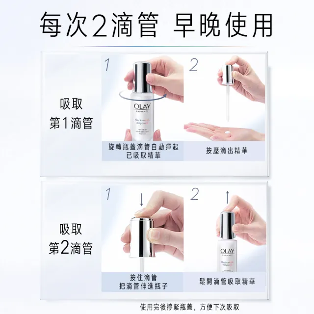 【OLAY 歐蕾】革糖素小白瓶 美白精華優惠組 2入組(30ml x2 + 6mlx 10)