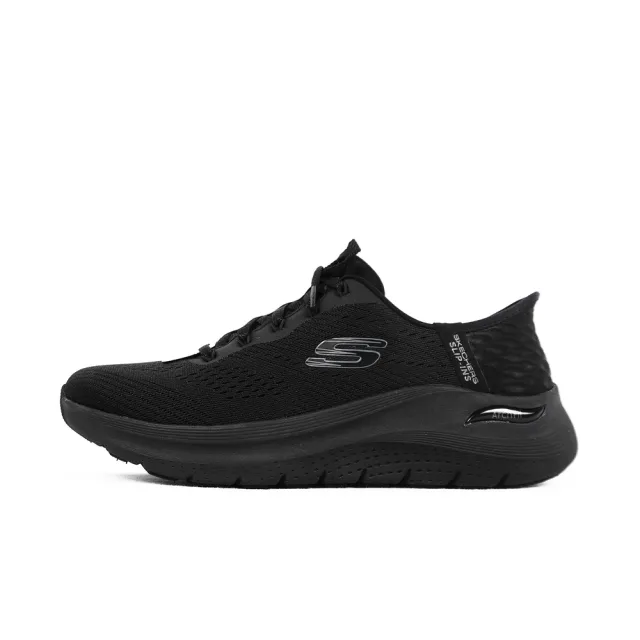 【SKECHERS】Arch Fit 2.0 女 休閒鞋 運動鞋 寬楦 厚底 套入式 瞬穿 黑(150066WBBK)