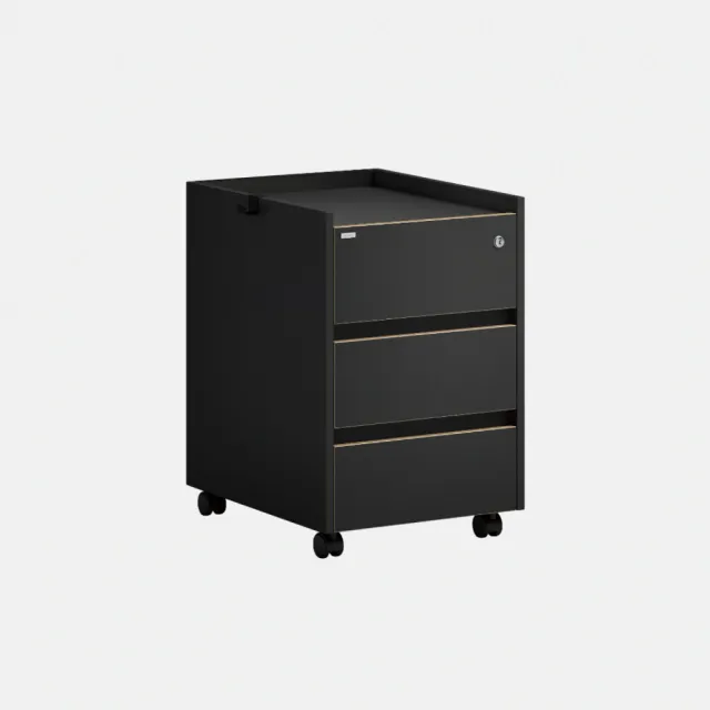 【DESKER】DRAWER 韓國設計監製 400型 三層帶鎖抽屜櫃 50*40*60cm(收納櫃/置物櫃/環保板材/專人組裝)