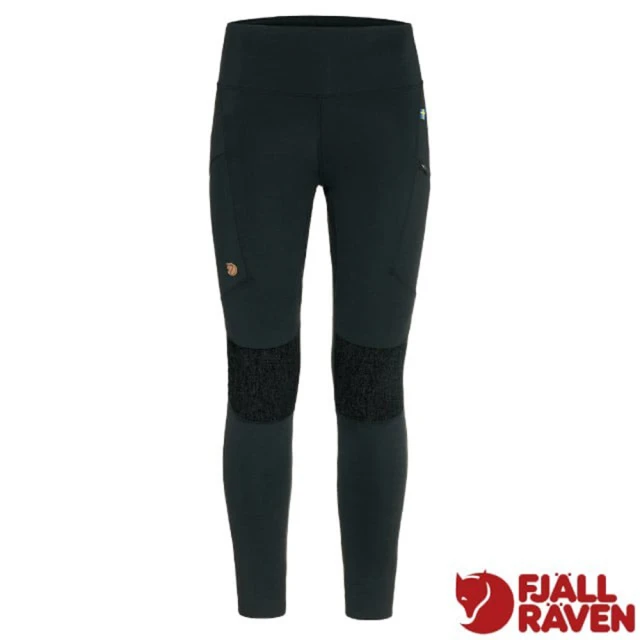 Fjallraven 女 Abisko Trekking Tights HD 超耐磨登山健行緊身褲. 運動休閒長褲(87143-550 黑)