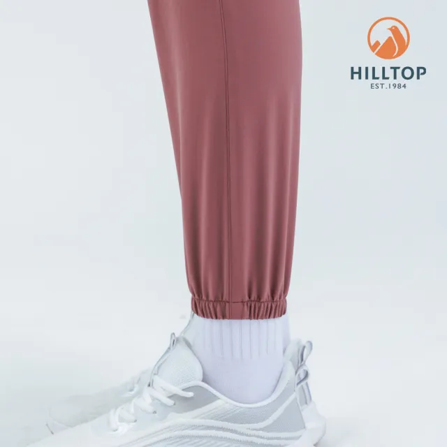 【Hilltop 山頂鳥】超潑水抗UV彈性長褲 女款 玫瑰棕｜PH31XFQ1ECH0