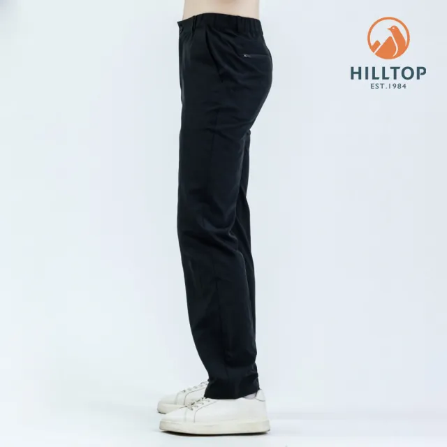 【Hilltop 山頂鳥】超潑水抗UV彈性長褲 男款 黑｜PH31XMO8ECA0